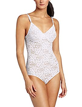 【中古】【輸入品・未使用】Bali 8L10 Lace N Smooth Body Briefer Size 34D White