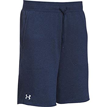 【中古】【輸入品・未使用】Under Armour Men UA Hustle Fleece Short (Small Midnight Navy Light Heather-White)