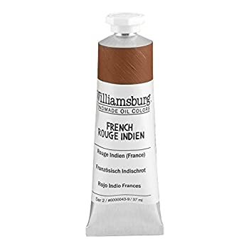 【中古】【輸入品・未使用】Handmade Oil Paint 37ml French Rouge Indien