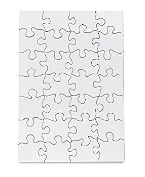 【中古】【輸入品・未使用】(28 Puzzle Pieces 12 Puzzles) - Hygloss Products Blank Jigsaw Puzzle - Compoz-A-Puzzle - 14cm x 20cm - 28 Pieces 12 Puzzles