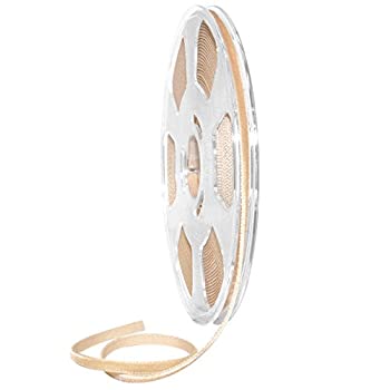 【中古】【39shop】【輸入品・未使用】Morex★Ribbon 01205/10-602 ナイロンバロア ベルベットナイロンリボン 3/16インチ x 11ヤード ブロンド(新古品)|アトリエ絵利奈