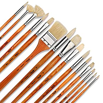 【中古】【39shop】【輸入品・未使用】Artify★プロフェッショナルペイントブラシ15本セット 油絵に最適 持ち運び用ボックス付き(新古品)|アトリエ絵利奈