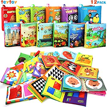 【中古】【インポート品・未当て嵌める】My First Soft Book TEYTOY 非病原性ファブリックベビークロス アクティビティクリンクルソフトブック 赤ちゃん 御坊っちゃん うしろ帯 早期受けつたえる手あそび ベビーシ
