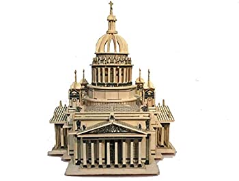 【中古】【輸入品・未使用】(Issa Kiev Cathedral) - NWFashion 43cm Wooden Dream Dollhouse 2 Floors with Furnitures Lights DIY Kits Miniature Doll House (Issa Kiev