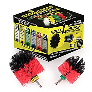 【中古】【輸入品・未使用】Drillbrush 硬い毛ドリル搭載デッキスクラブブラシアタッチメント庭の彫像、鳥浴s、記念碑、そして墓石コンクリートプールの藻錆や硬水汚れから