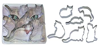 【中古】【39shop】【輸入品・未使用】クッキー型6個セット（透明ケース）猫（新古品）｜アトリエ絵利奈