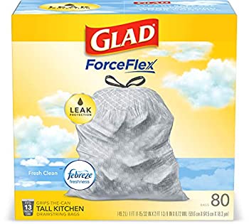 【中古】【輸入品・未使用】OdorShield Tallキッチンごみ箱バッグ、巾着Fresh Scent 13?gal、80?/ BX、4ボックス、1カートンとして販売