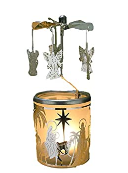 【中古】【39shop】【輸入品・未使用】Spinning★Angels Candle Holder with Holy Familyシーンスカンジナビアスタイル（新古品）｜アトリエ絵利奈