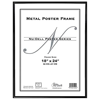 【中古】【39shop】【輸入品・未使用】(46cm★x 60cm) - Nu-Dell 31222 Metal Poster Frame Plastic Face 18 x 24 Black（新古品）｜アトリエ絵利奈
