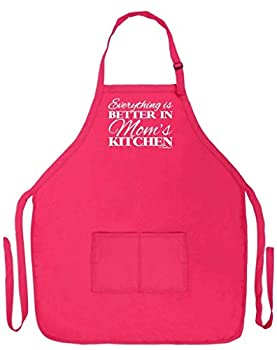 【中古】【39shop】【輸入品・未使用】エプロン★母の日ギフト「Everything Is Better In Mom's Kitchen」料理/ベーキング/工芸/ガーデニングに 2つのポケット付き お母さんやおばあち（新古品）｜アトリエ絵利奈