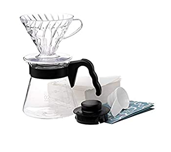 【中古】【輸入品・未使用】Hario VCSD-02B-EX V60 Pour Over Coffee Starter Kit White by Hario