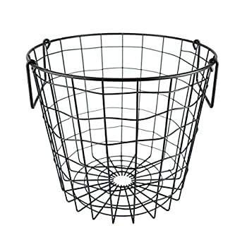 【中古】【輸入品・未使用】DII Metal Convenient Storage Bin For Office Bedroom Kitchen & Closet - Small Round Black by DII