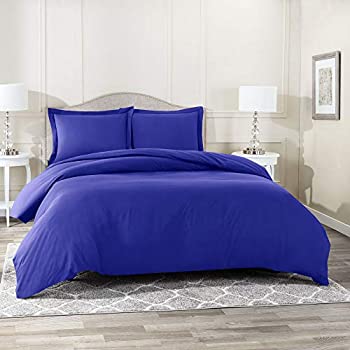 【中古】【輸入品・未使用】(Queen Royal Blue) - Nestl Bedding Duvet Cover Protects and Covers your Comforter / Duvet Insert Luxury 100% Super Soft Microfiber Quee