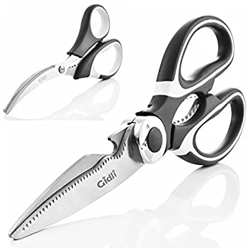 【中古】【輸入品・未使用】Kitchen Shears by Gidli - Lifetime Replacement Warranty- Includes Seafood Scissors As a Bonus - Heavy Duty Stainless Steel Multipurpose