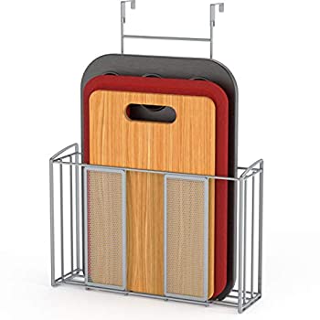 【中古】【輸入品・未使用】SimpleHouseware キャビネットドアオーガナイザー メッシュシルバー