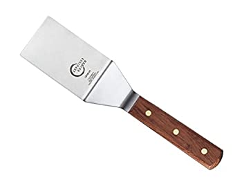 【中古】【輸入品・未使用】Mercer Culinary Praxis ローズウッドハンドル スクエアエッジターナー 4インチ x 2.5インチ ブラウン
