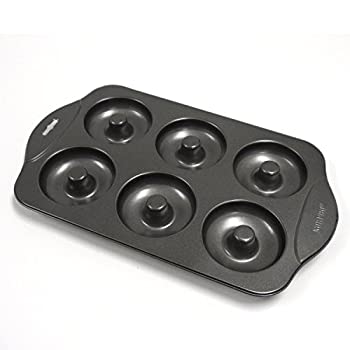 【中古】【インポート品・未当て嵌める】Norpro 焦げ付かない 6 ドーナツ ドーナツ 食パン