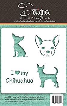 【中古】【39shop】【輸入品・未使用】I★Love My Chihuahua Cookie and Craft Stencil CM019 by Designer Stencils（新古品）｜アトリエ絵利奈