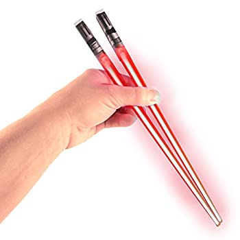 【中古】【輸入品・未使用】チョップセイバー ライトセイバー型箸 1 Pair レッド ChopSabers
