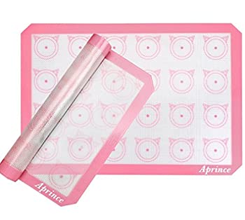 【中古】【39shop】【輸入品・未使用】Aprince★シリコンベーキングマットセット ハーフシート2枚 マカロン用 - ノンスティック クッキーシート プロフェッショナルグレード（2枚）（ピ（新古品）｜アトリエ絵利奈 8,626円