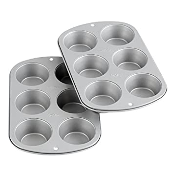 【中古】【輸入品・未使用】(Standard Cupcake 6 holes x 2) - Muffin Tin Recipe Right Non Stick Standard 6 Holes Multipack of 2