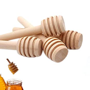 【中古】【輸入品・未使用】50 Pcs Honey Dipper Stick Mini Wooden Dispensing Collecting Kitchen Dining (3 inch)