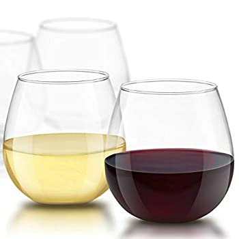 【中古】【インポート品・未当てはめる】JoyJolt Spirits Stemless Wine Glasses 440ml Set of 4 Wines Glasses