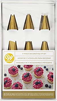 【中古】【インポート品・未当てはめる】Wilton ネイビーブルー\u0026ゴールド パイピングチップと西洋菓子飾りつけ装具仕かける 17平和条約