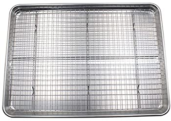 【中古】【インポート品・未当て嵌める】Checkered Chef 二分の一 居敷き 野球バット 網付き添い人 仕掛ける 軽銀 ビスケット居敷き ベーキング 居敷き 仕掛ける ステンレス鋼 スチール写真 オーヴン 対