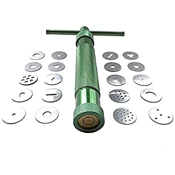 【中古】【輸入品・未使用】HEVERP ステンレススチール 粘土押出機 シュガーペースト押出機 ケーキフォンダンデコレーションツールセット