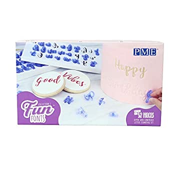【中古】【輸入品・未使用】PME FF52 楽しいフォント、レタースタンプセット、標準、青