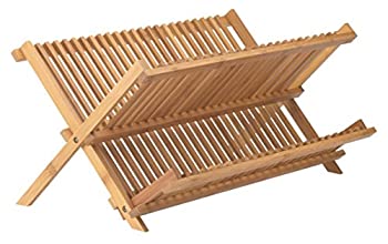 【中古】【39shop】【輸入品・未使用】Helen★Chen's Asian Kitchen Bamboo Foldable Compact Dish Drying Rack and Utensil Drainer 20.5-Inches x 13-Inches by HIC Harold Import Co(新古品)|アトリエ絵利奈