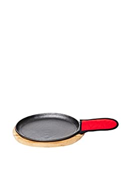 【中古】【39shop】【輸入品・未使用】Fajitaプレートセット???pre-seasoned★Cast Iron Fajita Pan with木製トレイとホットMitt by古いMountain 12"（新古品）｜アトリエ絵利奈