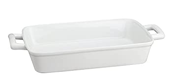 【中古】【輸入品・未使用】HIC Oblong 長方形オーブン皿 オーブン料理/ロースト/ラザニアパン ホワイト磁器 13×9×2.5インチ 13 by 9-Inch 98048