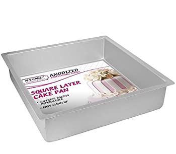 【中古】【インポート品・未当てはめる】NY西洋菓子アノード燻す軽銀まっ四角Cake Pans 6 Inch x 6 Inch x 2 Inch しろがね色 NYSQ