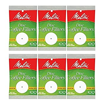 【中古】【輸入品・未使用】(100 Count (Pack of 6)) - White Disc Coffee Filter 100 Count