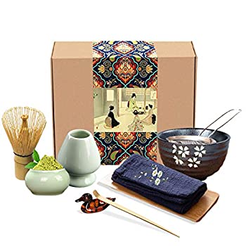 【中古】【輸入品・未使用】Artcome 抹茶セット 抹茶泡立て器 伝統的な茶碗 抹茶ボウル セラミック泡立て器 抹茶入れ 手作り抹茶セレモニーキット 伝統的な日本の茶道用 (9