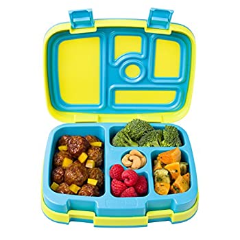 【中古】【輸入品・未使用】Bentgo キッズ ブライト - 漏れ防止 5コンパートメント　お弁当スタイル キッズ ランチボックス - 理想的な食事量3～7歳 - ビスフェノール-Aフリ