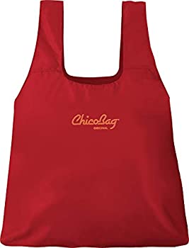 【中古】【輸入品・未使用】Chicobag オリジナル コンパクト 再利用可能 食料品バッグ ポーチとカラビナクリップ付き - 4個パック レッド