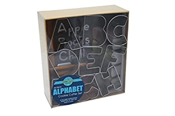 【中古】【輸入品・未使用】Alphabet Cookie Cutters Tinplate Set of 26 by R&M