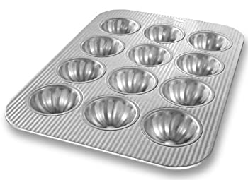 【中古】【輸入品・未使用】USA Pan ベーキング用具 アルミメッキスチールカップケーキとマフィン型 15.8 x 11.2 x 1.2 inches シルバー 1280FC