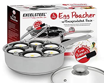 【中古】【39shop】【輸入品・未使用】ExcelSteel★18/10 ステンレス6?ノンスティック加工 エッグポーチャー（新古品）｜アトリエ絵利奈