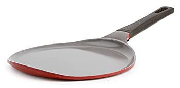 【中古】【輸入品・未使用】Crepe Pan - 10 inch Ceramic Nonstick in Chili Pepper Red by Neoflam