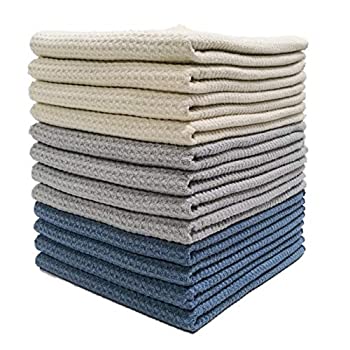【中古】【インポート品・未当て嵌める】Polyte Microfiber Kitchen Towel Waffle Weave 12 Pack