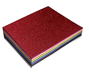 【中古】【輸入品・未使用】Better Office Products グリッターフォームシート36枚パック 9 x 12インチ アソート12色 芸術工芸用 36枚|アトリエ絵利奈