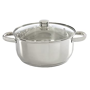 【中古】【輸入品・未使用】Ecolution Pure Intentions Dutch Oven - Features Tempered Glass Lid Stay-Cool Handles and Encapsulated Bottom - Oven Safe - Curbside Rec