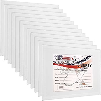【中古】【輸入品・未使用】(12 White) - US Art Supply 23cm X 30cm Professional Artist Quality Acid Free Canvas Panels 12-Pack (1 Full Case of 12 Single Canvas Pan 12,008円