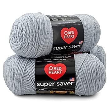 【中古】【輸入品・未使用】RED HEART スーパーセーバー 糸3本パック ライトグレー 3パック