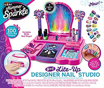 【中古】【輸入品・未使用】Shimmer and Sparkle 17122 Crazy Lights 8-in-1 Nail Design Studio