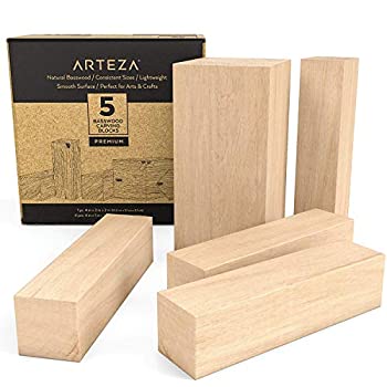 【中古】【39shop】【輸入品・未使用】ARTEZA★バスウッド彫刻ブロック 彫刻 工芸 ホイットリング用 5点セット 4×2×2×2×4×4×1×1×1×1×1×1×1×1×1×1×1×1×1×1×1×1×1(新古品)|アトリエ絵利奈
